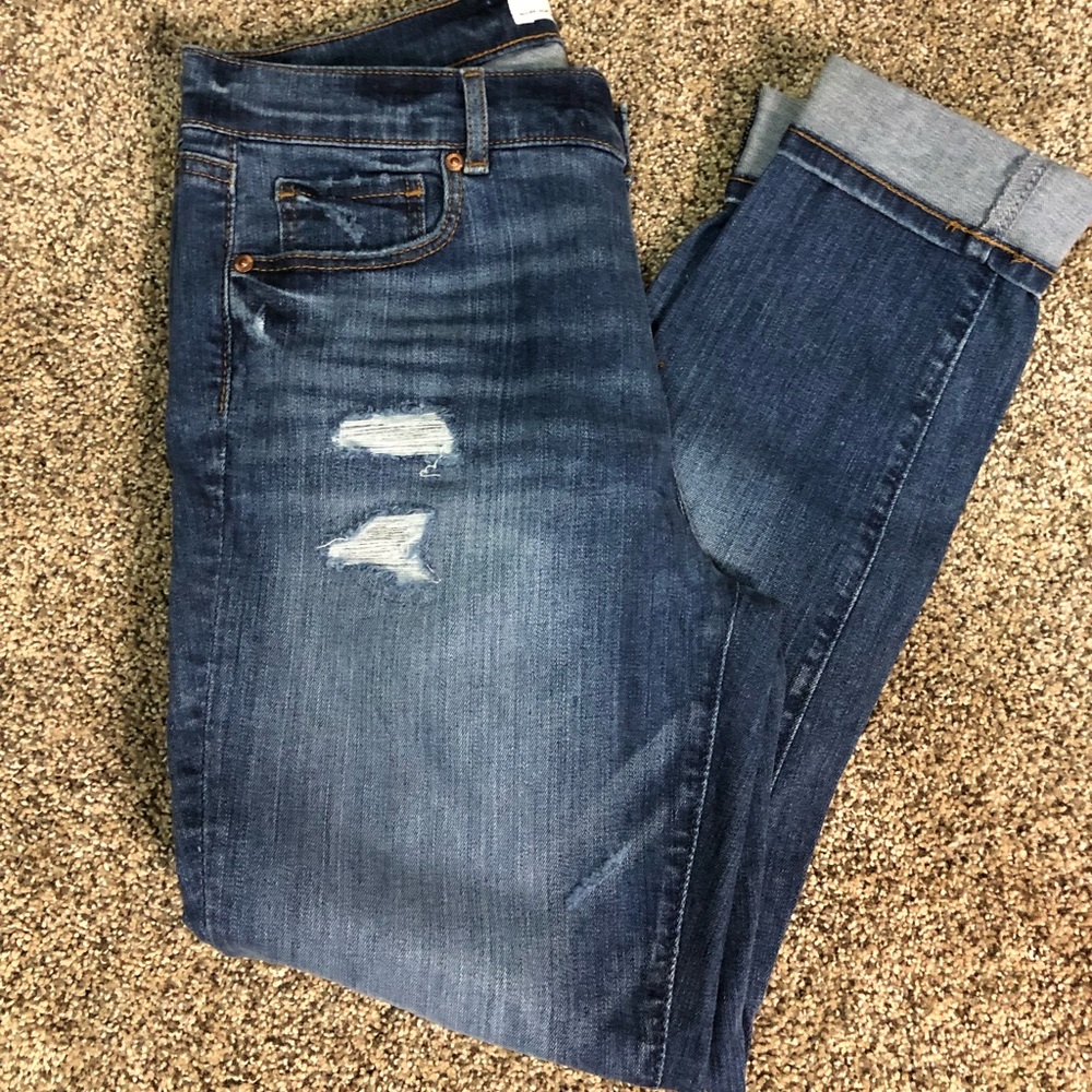 LOFT Distressed Denim - Picture 2 of 6